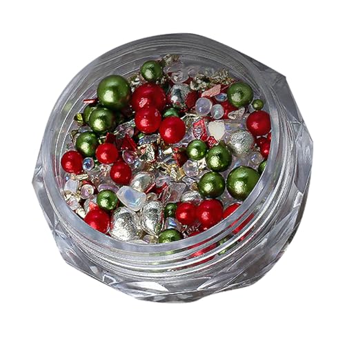 Weihnachts-Strass-Zubehör, runde Perlen, Zubehör, Diamanten, Strass für Frauen, Dekoration von Limtula