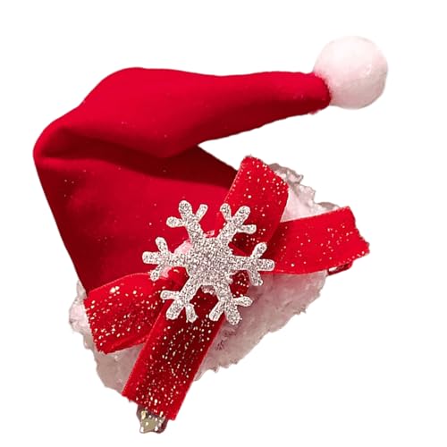 Weihnachtsfest Thema Haarspange Für Studentenmädchen Rutschfeste 3D Weihnachtsmützen Haarspange Für Alle Altersgruppen Party Haarschmuck von Limtula