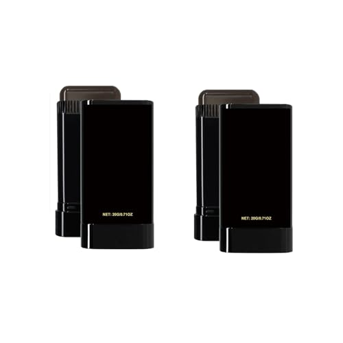 2-Pack Haarfarbe Kamm Kit Instant Root Touch Up für graues Haar Abdeckung, wasserdicht SweatProof formuliert, tragbare 2-in-1 Farbstoff Applikator mit Kamm für Frauen Männer (2PCS BROWN) von LinBomZony