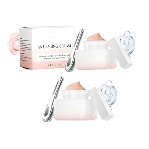 Anti-Aging-Creme für das Gesicht - Glättung von Falten und Hautstraffung - Feuchtigkeitscreme für das Gesicht mit straffender Wirkung - Anti-Aging-Creme für Frauen - Reduziert feine Linien und (2PCS) von LinBomZony