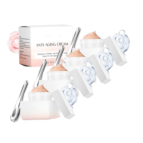 Anti-Aging-Creme für das Gesicht - Glättung von Falten und Hautstraffung - Feuchtigkeitscreme für das Gesicht mit straffender Wirkung - Anti-Aging-Creme für Frauen - Reduziert feine Linien und (4PCS) von LinBomZony