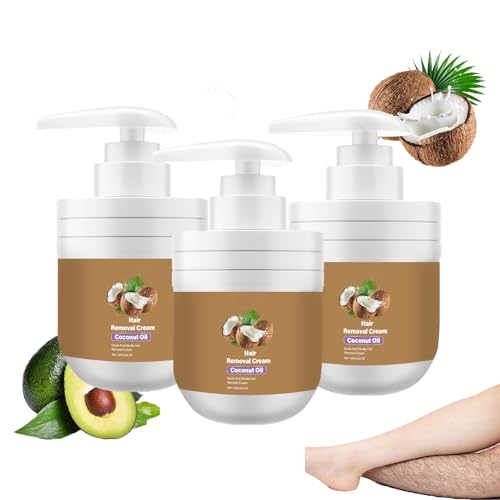 Sensitive Hair Removal Cream, für Frauen Gesicht Haarentferner, Bikini Haar, Körper Haar, schmerzfrei Haarentfernung, mit einem neutralen formuliert, Haarentfernung und Hautpflege (3 STÜCKE) von LinBomZony