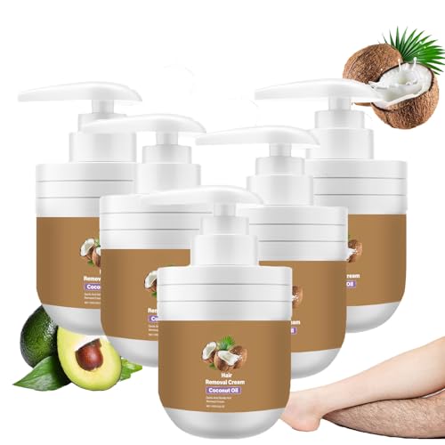 Sensitive Hair Removal Cream, für Frauen Gesicht Haarentferner, Bikini Haar, Körper Haar, schmerzfrei Haarentfernung, mit einem neutralen formuliert, Haarentfernung und Hautpflege (5PCS) von LinBomZony