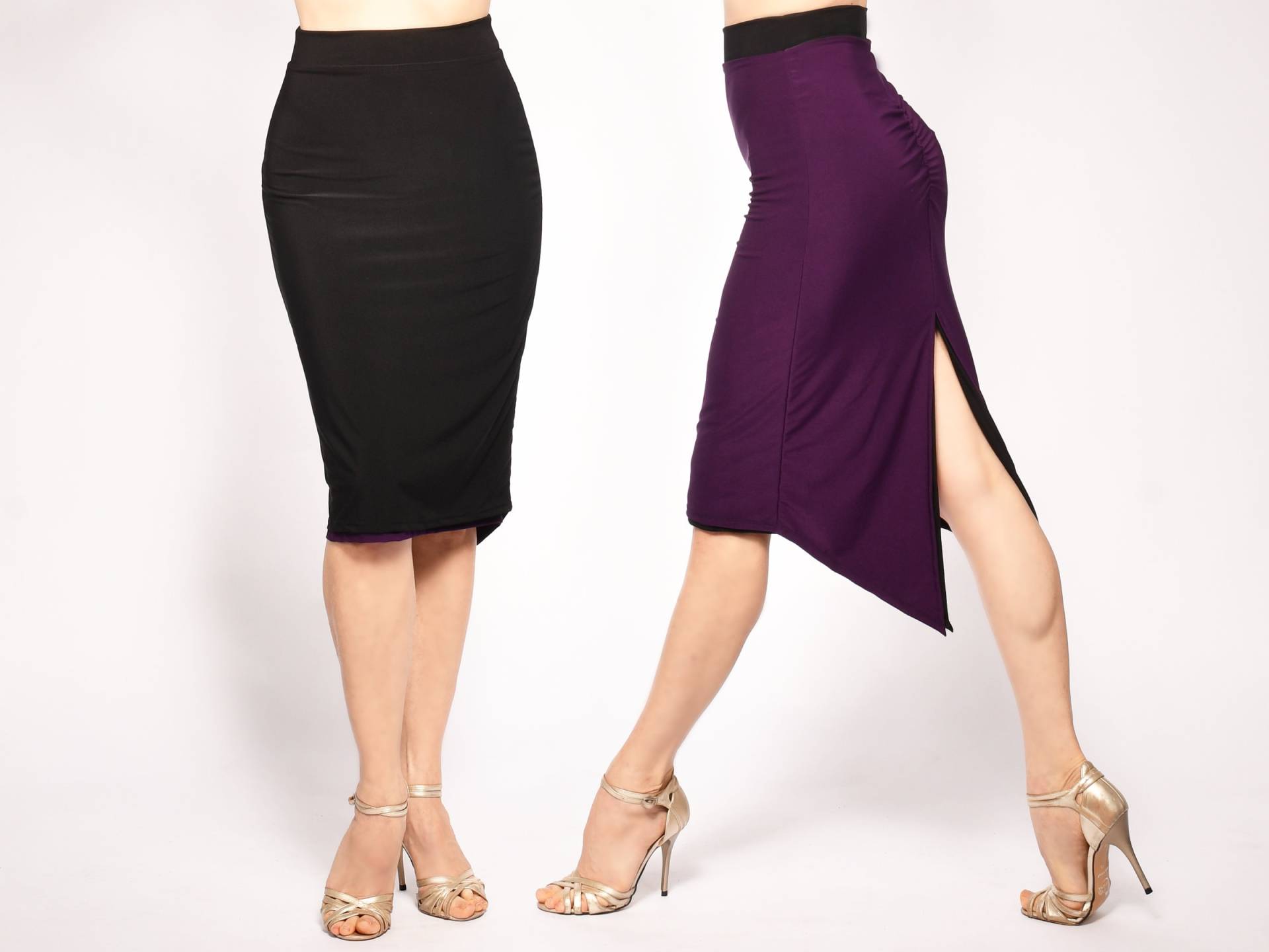 Goyeneche Reversible Geraffter Tangorock - in Schwarz Und Ihre Lieblingsfarbe Goyeneche Reversible Geraffter Tangorock - in Schwarz Und Ihre Lieblingsfarbe von LinCreationsBoutique