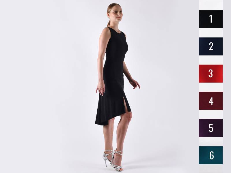 Troilo Tango Kleid Mit V Rücken in Ihre Lieblingsfarbe von LinCreationsBoutique