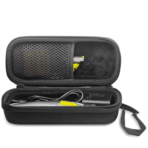 LinMei Herren Trimmerkoffer aus hartem EVA, Reise-Organizer für QP2520 QP2530 QP2620 QP2630 QP2724 QP2834 Elektro-Trimmer und Rasierer, Schwarz von LinMei