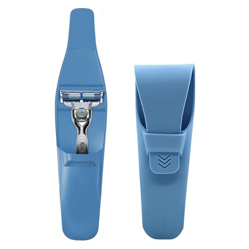 LinMei Silikon-Schutzhülle für Rasierer, Blau + Schwarz, kompatibel mit Gillette, Parker, Merkur Rasierer, Grau 2 Stück, Blau LinMei Silikon-Schutzhülle für Rasierer, Blau + Schwarz, kompatibel mit Gillette, Parker, Merkur Rasierer, Grau 2 Stück, Blau von LinMei
