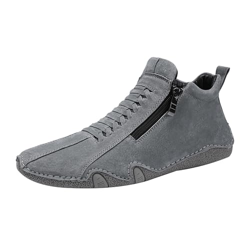 BarfußSchuhe Herren Sport Fitnessschuhe Atmungsaktiv Leicht Walkingschuhe Casual Sneaker mit rutschfest Sohle Freizeitschuhe Hohe Stiefel Mit Seitlichem ReißVerschluss Traillaufschuhe BarfußSchuhe Herren Sport Fitnessschuhe Atmungsaktiv Leicht Walkingschuhe Casual Sneaker mit rutschfest Sohle Freizeitschuhe Hohe Stiefel Mit Seitlichem ReißVerschluss Traillaufschuhe von LinRim