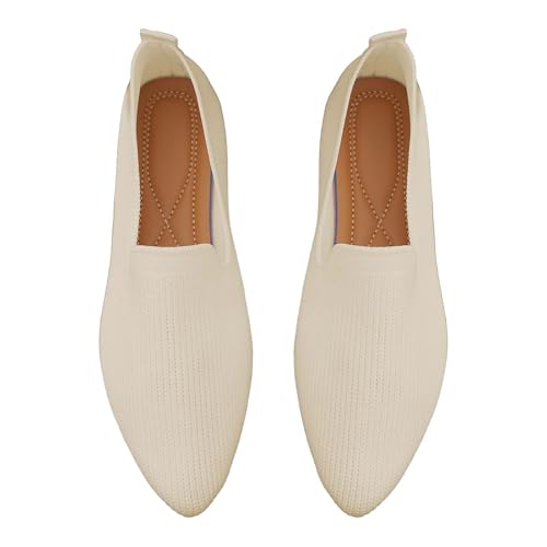 Damen Geschlossene Ballerinas Knit Kleid Schuhe Runde Zehe Flats Schuhe Slip On Maschenwareschuhe Bequem Weich Ballerina Superweich Niedriger Keilabsatz Lässiger Stil Damen Geschlossene Ballerinas Knit Kleid Schuhe Runde Zehe Flats Schuhe Slip On Maschenwareschuhe Bequem Weich Ballerina Superweich Niedriger Keilabsatz Lässiger Stil von LinRim