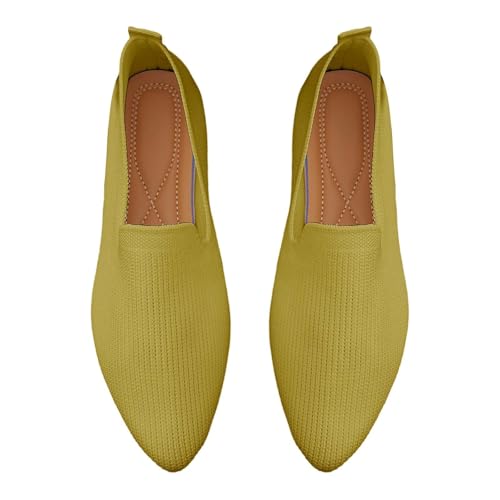 Damen Geschlossene Ballerinas Knit Kleid Schuhe Runde Zehe Flats Schuhe Slip On Maschenwareschuhe Bequem Weich Ballerina Superweich Niedriger Keilabsatz Lässiger Stil Damen Geschlossene Ballerinas Knit Kleid Schuhe Runde Zehe Flats Schuhe Slip On Maschenwareschuhe Bequem Weich Ballerina Superweich Niedriger Keilabsatz Lässiger Stil von LinRim