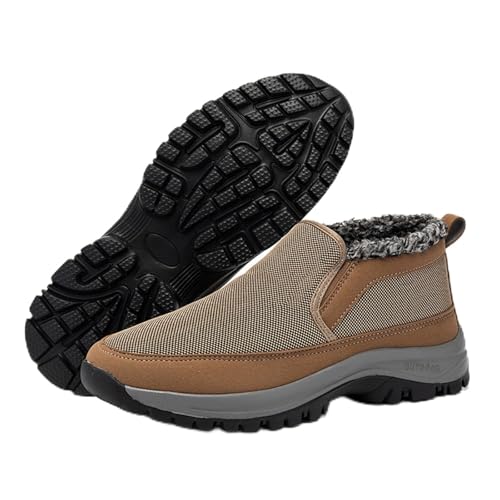 Damen Herren Winterschuhe Warm Gefüttert Winterstiefel Wasserdicht Trekking Wanderschuhe Rutschfest Trekkingschuhe Wanderstiefel Kurzschaft Stiefeletten Arbeit Stiefel Winter Outdoor Boots von LinRim