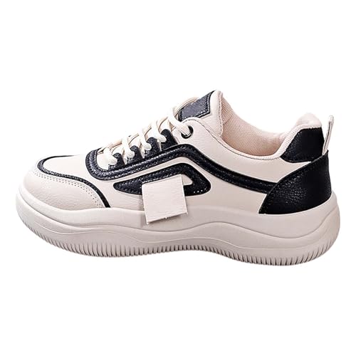Damen Slip On Sneakers Chunky Turnschuhe modische Plateau-Lässige Schuhe Low Top Freizeitschuhe Walkingschuhe Straßenlaufschuhe Fitness Jogging Leichte Atmungsaktiv rutschfeste Schuhe von LinRim