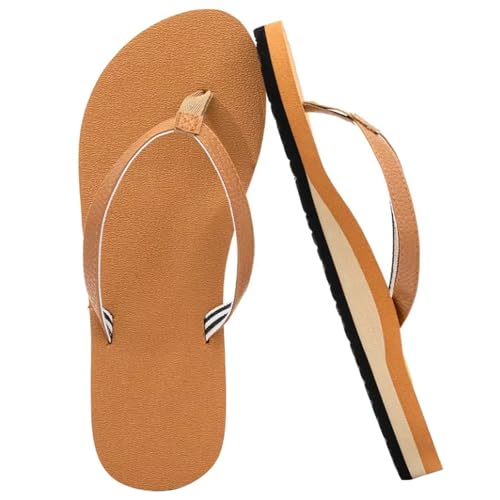Flip Flops Damen Stoff Weich Yoga Matte Sandalen Sommer Strand String Sandalen Leicht mit Arch Support Thong Sandals Bequeme Flipflop Bathing Shoes Täglich Draußen Reisen Beach Pool von LinRim
