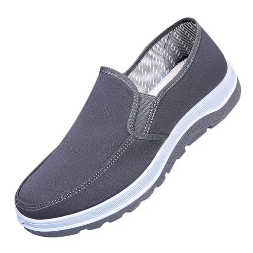 Freizeitschuhe Herren Walkingschuhe Slip On Sneakers Sportschuhe Leichte Laufschuhe Atmungsaktive Joggingschuhe rutschfeste Komfortabel Leicht Straßenlaufschuhe Outdoor Fitness Gym Schuhe von LinRim