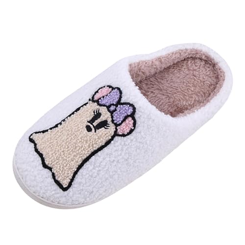Halloween Hausschuhe Damen Niedliche Cartoon Hauspantoffeln Winter Kuschelige Warme Schuhe Indoor Mädchen Frauen Pantoffeln Herren Slippers Weihnachten Geschenke von LinRim