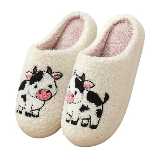 Hausschuhe Damen Winter Herren Warme Kuschel Slippers Weiche Plüsch Tiere Pantoffeln Niedliche Cartoon Hauspantoffeln Kuschelige Warme Schuhe Indoor Mädchen Frauen Rutsfeste Bequeme Hausschlappen von LinRim
