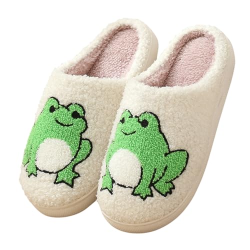 Hausschuhe Damen Winter Herren Warme Kuschel Slippers Weiche Plüsch Tiere Pantoffeln Niedliche Cartoon Hauspantoffeln Kuschelige Warme Schuhe Indoor Mädchen Frauen Rutsfeste Bequeme Hausschlappen von LinRim