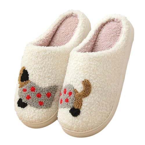 Hausschuhe Damen Winter Herren Warme Kuschel Slippers Weiche Plüsch Tiere Pantoffeln Niedliche Cartoon Hauspantoffeln Kuschelige Warme Schuhe Indoor Mädchen Frauen Rutsfeste Bequeme Hausschlappen von LinRim