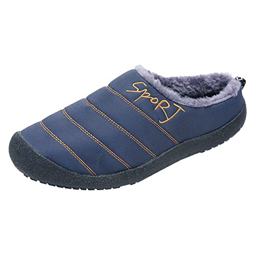 Herren Damen Winter Hausschuhe Plüsch Warm Gefütterte Wasser-Widerstand Slippers Haus Pantoffeln Outdoor Winterschuhe Pantoffeln Winterschuhe Slip-On Plüsch Pantoletten von LinRim