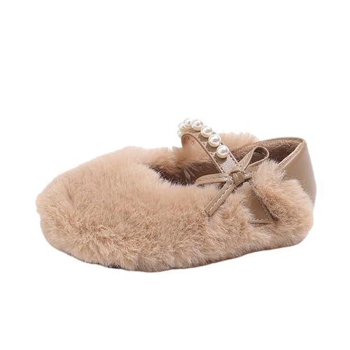 Kinder Winterschuhe Warm Mädchen Pantoffeln Schuhe Freizeitschuhe Walkingschuhe Hausschuhe aus Plüsch Ballerina Hüttenschuhe Hüttensocken warme Slipper Running Shoes von LinRim