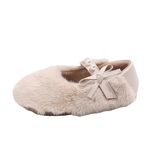 Kinder Winterschuhe Warm Mädchen Pantoffeln Schuhe Freizeitschuhe Walkingschuhe Hausschuhe aus Plüsch Ballerina Hüttenschuhe Hüttensocken warme Slipper Running Shoes von LinRim