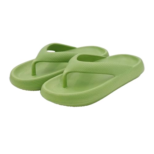LinRim Badeschuhe Damen Herren Badeschlappen rutschfest Hausschuhe Badelatschen Pantoletten Sommer Cozy Schlappen Dickere Sohle Zehentrenner Superweiche Flip Flops Wolken Sandale von LinRim
