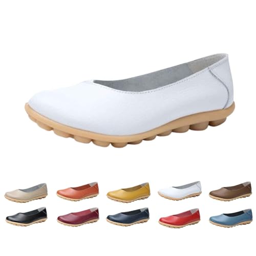 LinRim Damen Spitze Ballerinas Schuhe Bequem Schlupfschuhe Ballerina Flache mit Atmungsaktivem und Flexibler Sohle Elegant Business Flats für Büro von LinRim