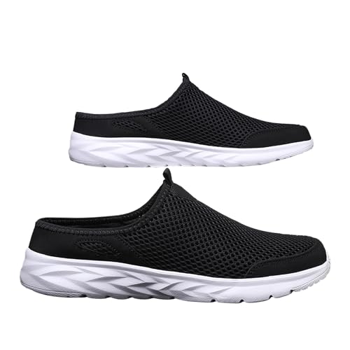 LinRim Hausschuhe Damen Herren Slip On Pantoffeln Sommer Outdoor Atmungsaktiv Pantoletten Bequeme Gartenschuhe rutschfest Schlupfschuhe Sabots Gr. 39-47 von LinRim