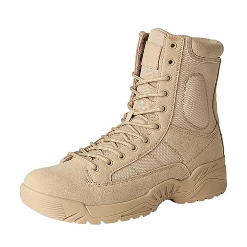 LinRim Herren Jagdstiefel Stiefel Herren Wanderstiefel Tactical Kampfstiefel Outdoor Military Boots Männer Wanderschuhe Camping Trekking Wander Stiefel Leichtgewicht Einsatzstiefel Security Boots von LinRim