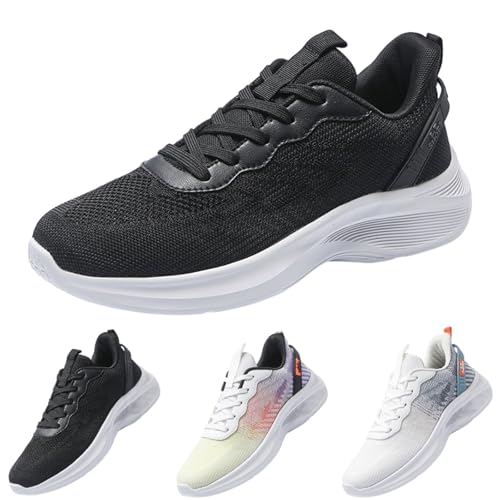 LinRim Herren Laufschuhe, Sportlicher Sneaker mit Memory Foam im sportlichen Design, elastische Schnürsenkel, atmungsaktiv von LinRim