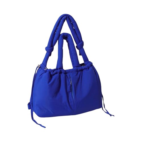 LinRim Nähbücher Mit Schnittmuster Taschen Bag Lightweight Puffy Purse Large Puffy Drawstring Backpack Medizin Taschen (Dark Blue, One Size) von LinRim