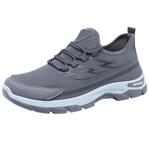 LinRim Turnschuhe Herren Schuhe Sneaker Sportschuhe Laufschuhe Tennisschuhe lechit Fitnessschuhe Slip on Walkingschuhe Mesh Atmungsaktiv Joggingschuhe Freizeitschuhe von LinRim