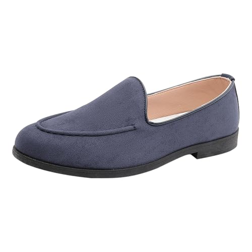 Loafer Herren Wildleder Penny Loafers GemüTlich Fahrende Schuhe Mokassin Slippers Herrenschuhe Slipper Modische Herrenschuhe Mit Einem Fuß Und SteigbüGel Einfarbig Sneaker von LinRim
