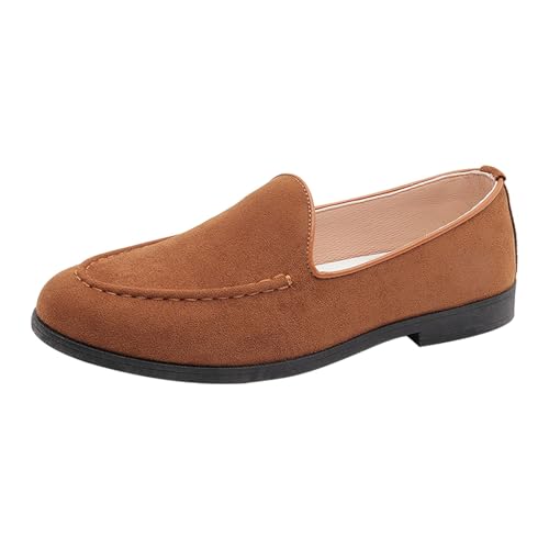 Loafer Herren Wildleder Penny Loafers GemüTlich Fahrende Schuhe Mokassin Slippers Herrenschuhe Slipper Modische Herrenschuhe Mit Einem Fuß Und SteigbüGel Einfarbig Sneaker von LinRim