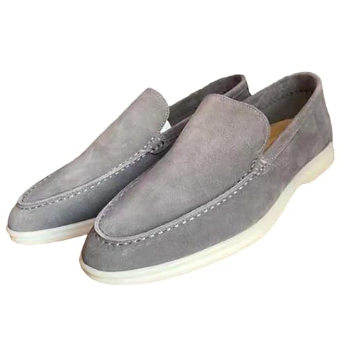 Loafer Herren Wildleder Penny Loafers GemüTlich Fahrende Schuhe Mokassin Slippers Herrenschuhe Slipper Modische Herrenschuhe Mit Einem Fuß Und SteigbüGel Einfarbig Sneaker von LinRim