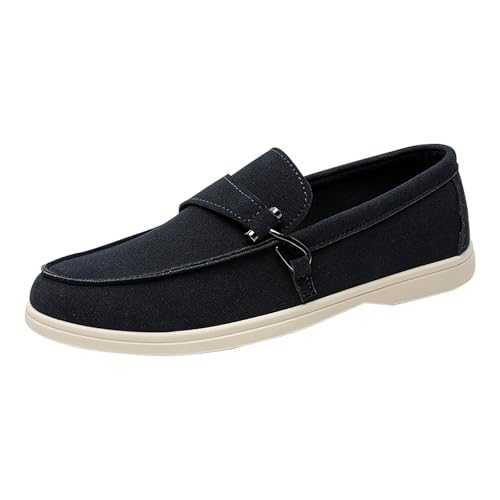 Loafer Herren Wildleder Penny Loafers GemüTlich Fahrende Schuhe Mokassin Slippers Herrenschuhe Slipper Modische Herrenschuhe Mit Einem Fuß Und SteigbüGel Einfarbig Sneaker von LinRim