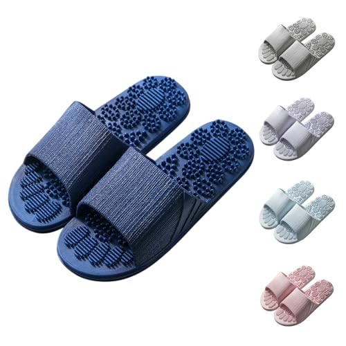 Plantar Fasciitis Schuhe Akupressur Hausschuhe Sandalen für Männer Frauen Indoor Reflexzonen Fussmassagegerät Lindert Arthritis Neuropathie Schmerzen Entspannung Geschenk für Mama Papa von LinRim