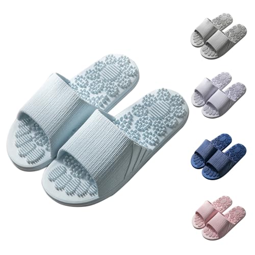 Plantar Fasciitis Schuhe Akupressur Hausschuhe Sandalen für Männer Frauen Indoor Reflexzonen Fussmassagegerät Lindert Arthritis Neuropathie Schmerzen Entspannung Geschenk für Mama Papa von LinRim