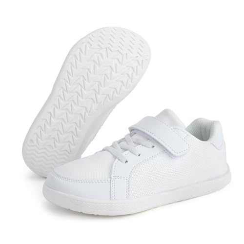 Unisex-Kinder Barfußschuhe Junge Turnschuhe Mädchen Minimalistische Sportschuhe Leicht Atmungsaktiv Laufschuhe Outdoor Fitnessschuhe Sneaker für Fitness Traillauf Freizeit Running Shoes von LinRim