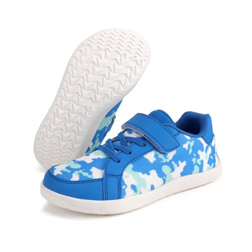 Unisex-Kinder Barfußschuhe Junge Turnschuhe Mädchen Minimalistische Sportschuhe Leicht Atmungsaktiv Laufschuhe Outdoor Fitnessschuhe Sneaker für Fitness Traillauf Freizeit Running Shoes von LinRim