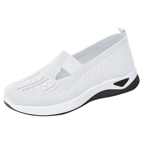 Walkingschuhe Damen Mit DäMpfung Slip On Sneaker Outdoor Turnschuhe Mesh Leichte Sandalen Bequem Schlupfschuhe Nurse Schuhe Ohne Schnürsenkel Fitnessschuhe Atmungsaktiv Freizeitschuhe von LinRim