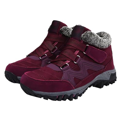 Winterschuhe Damen Warm Gefütterte Winterstiefel Herren Schneestiefel Winter Stiefeletten rutschfest Outdoor Trekkingschuhe Rutschfest Trekking Wanderschuhe Sports Stiefel Sneaker Gr.35-48 von LinRim