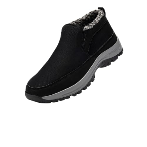 Winterschuhe Herren Warm Gefütterte Winter Schneestiefel Trekkingschuhe Wanderhalbschuhe Winterboots rutschfest Outdoor Wanderschuhe Rutschfest Kurzschaft Bequem Boots von LinRim