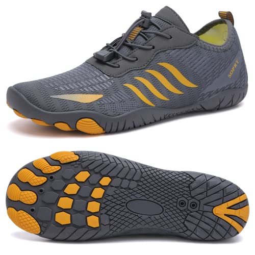 Barfußschuhe Damen Herren Breite Zehenbox Wasserschuhe Barfußtrainer Frauen Männer zum Wandern Laufen Fitnessstudio Strand Surfen Fahren Barfußschuhe Damen Herren Breite Zehenbox Wasserschuhe Barfußtrainer Frauen Männer zum Wandern Laufen Fitnessstudio Strand Surfen Fahren von LinSmart