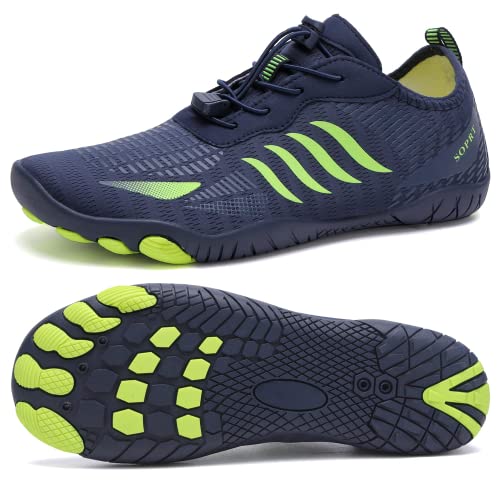 LinSmart Barfußschuhe Damen Herren Breite Zehenbox Wasserschuhe Barfußtrainer Frauen Männer zum Wandern Laufen Fitnessstudio Strand Surfen Fahren von LinSmart