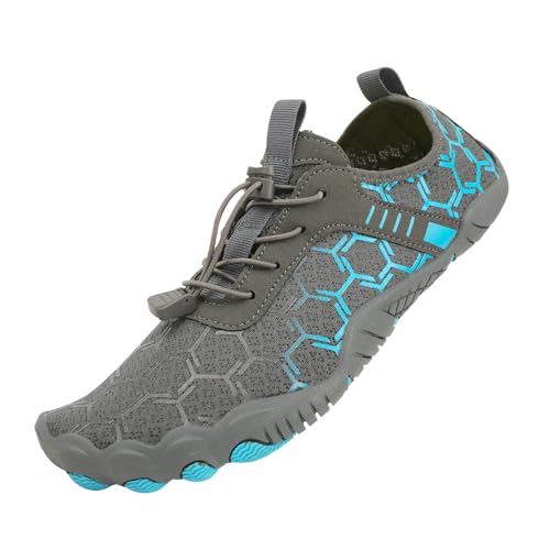Barfußschuhe Damen Herren Breite Zehenbox Wasserschuhe Barfußtrainer Frauen Männer zum Wandern Laufen Fitnessstudio Strand Surfen Fahren von LinSmart