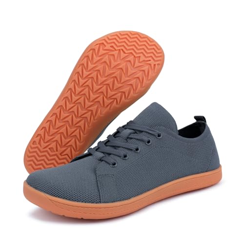LinSmart Barfußschuhe Herren Damen Leichtgewicht Wanderschuhe Turnschuhe Breite Zehenbox für draußen Gehen Fitnessstudio Fahren Strand usw. von LinSmart
