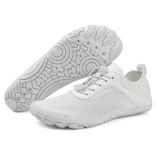 Barefoot Shoes for Women,Men's Minimalist Shoes,Quick Dry Lightweight Breathable Baresteps Shoes,Fashion Beach Shoes (White, Erwachsene, Damen, 40, Numerisch, EU Schuhgrößensystem, M) von LinZong