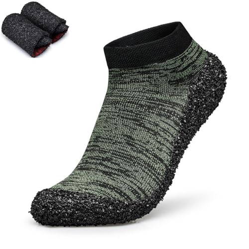 Minimalist Barefoot Sock Shoes for Women and Men,Multi-Purpose Lightweight Non Slip Walking Shoes (Green, Erwachsene, Damen, 44, Numerisch, EU Schuhgrößensystem, M) von LinZong