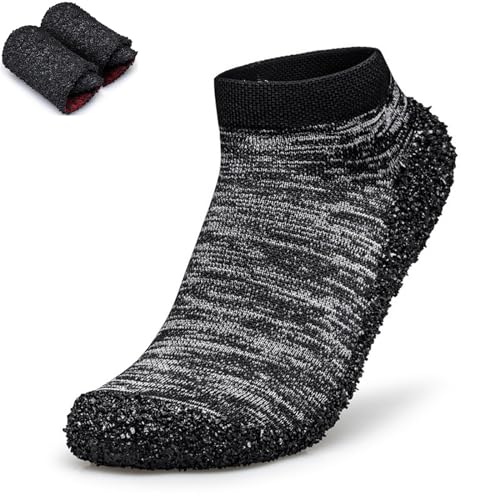 Minimalist Barefoot Sock Shoes for Women and Men,Multi-Purpose Lightweight Non Slip Walking Shoes (Grey, Erwachsene, Damen, 41, Numerisch, EU Schuhgrößensystem, M) von LinZong